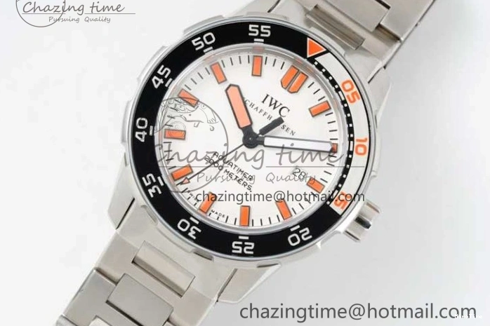 MIROTIME 0115 BestValue Aquatimer Automatic SS RSF 1:1 Best Edition White Orange Dial on SS Bracelet A 7072